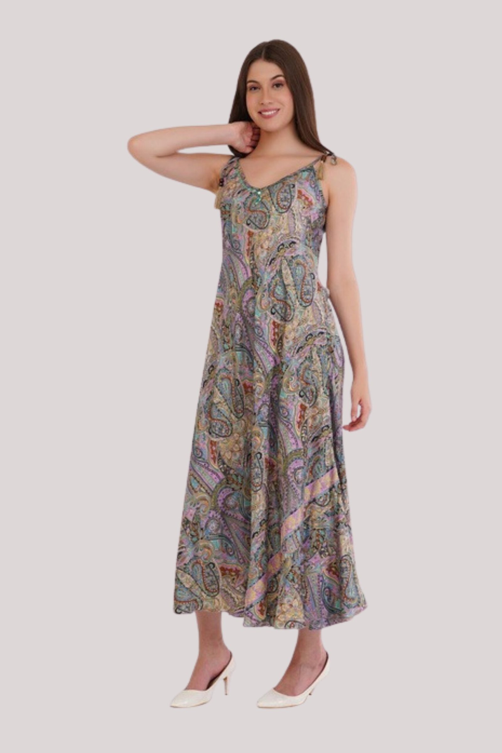 Mystic Paisley Maxi Dress
